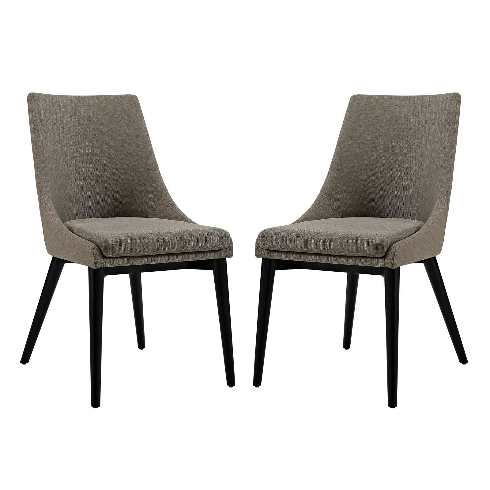 viscount Dining Side Chair Fabric Granite ( Set of 2 )