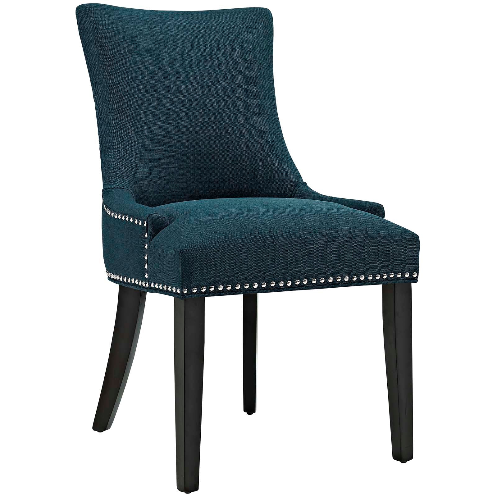Modway Dining Chairs - Marquis Dining Side Chair Fabric Azure (Set of 2)