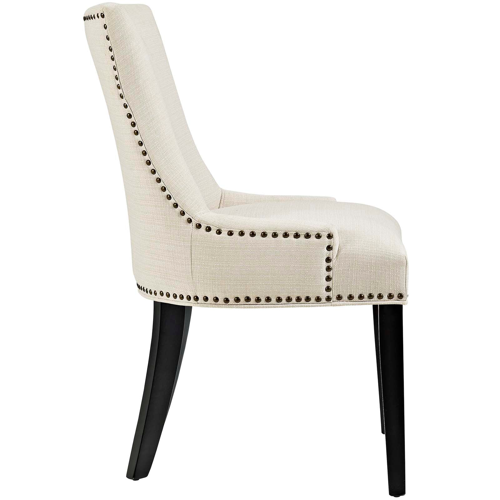 Modway Dining Chairs - Marquis Dining Side Chair Fabric Beige (Set of 2)