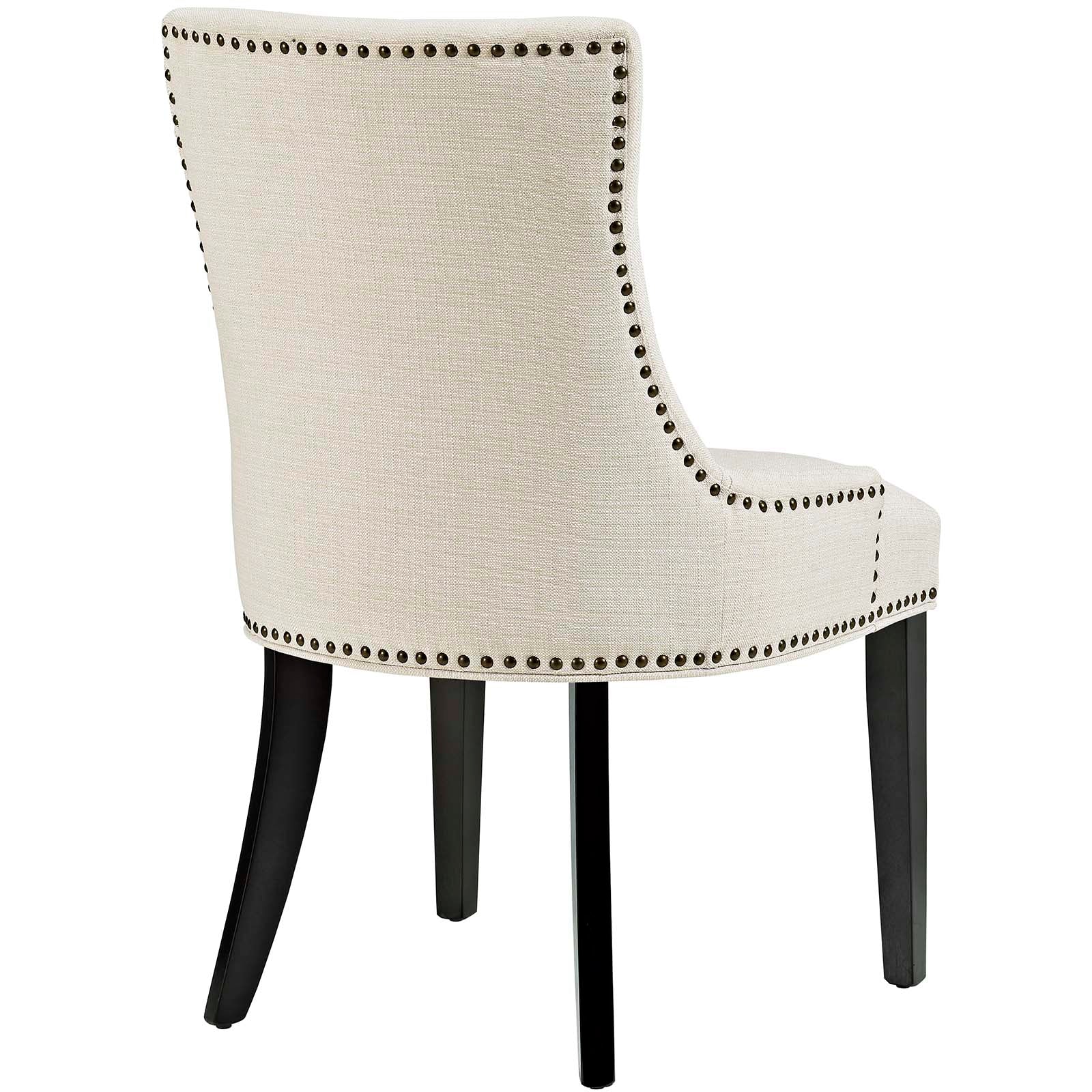 Modway Dining Chairs - Marquis Dining Side Chair Fabric Beige (Set of 2)