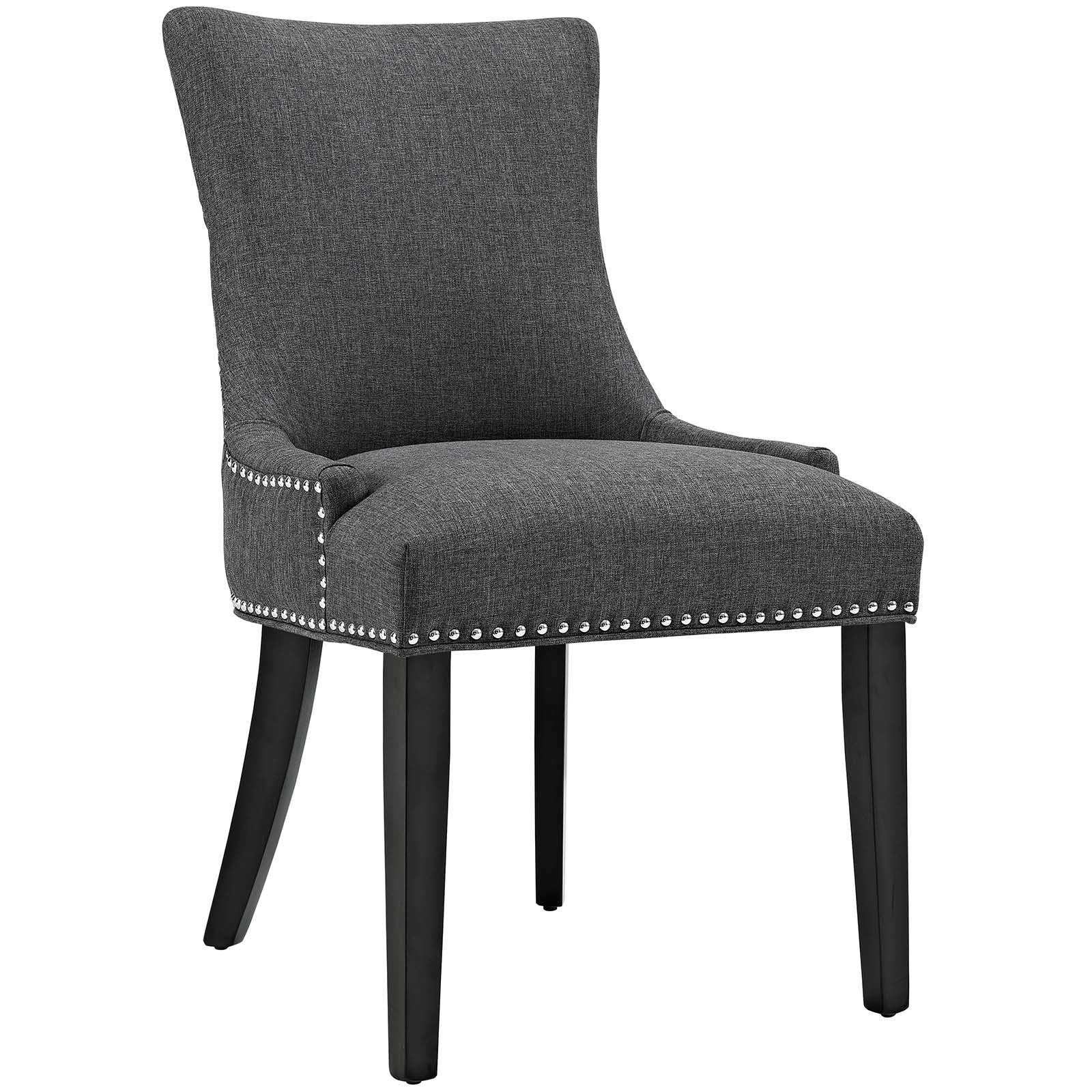 Modway Dining Chairs - Marquis Dining Side Chair Fabric Gray (Set of 2)