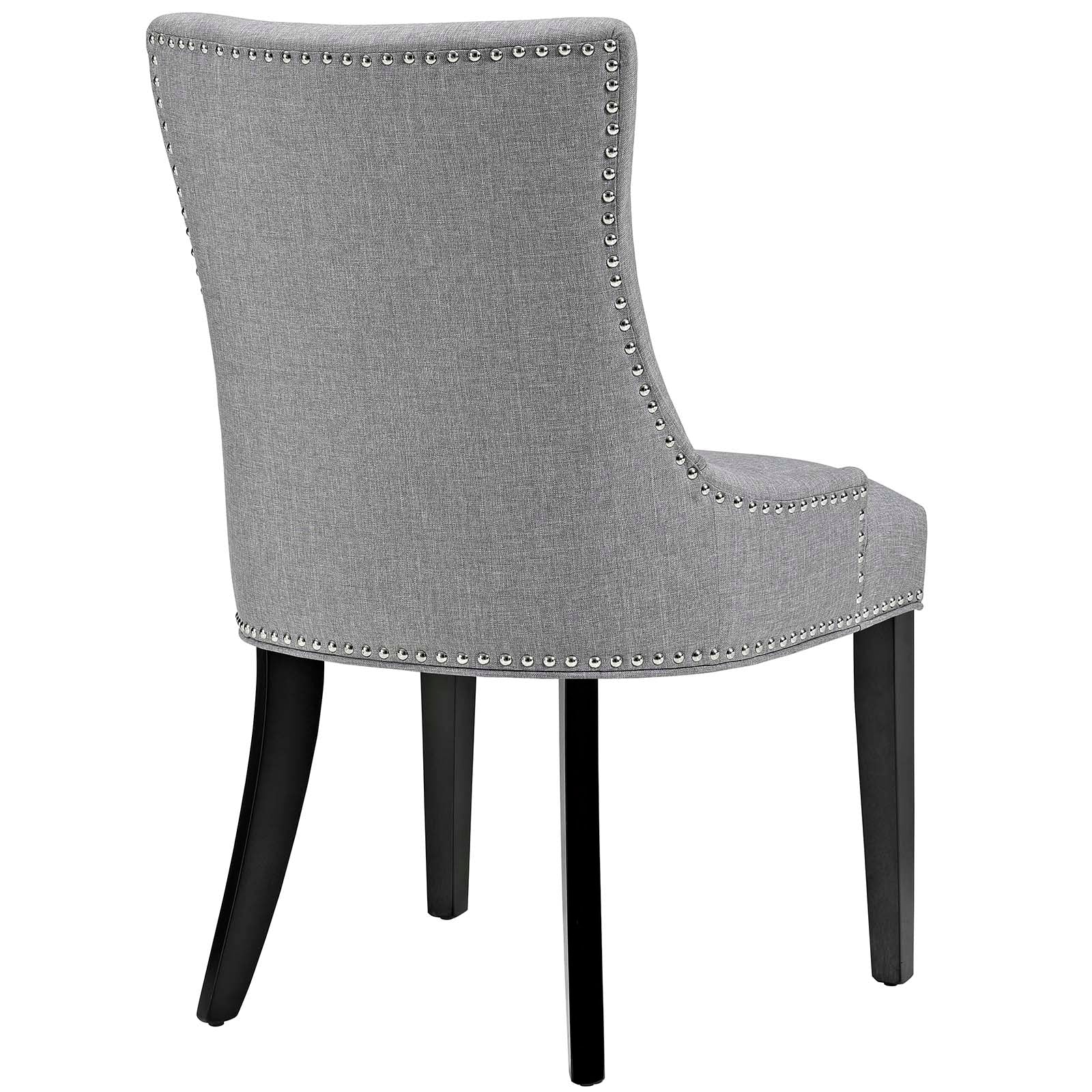 Modway Dining Chairs - Marquis Dining Side Chair Fabric Light Gray (Set of 2)