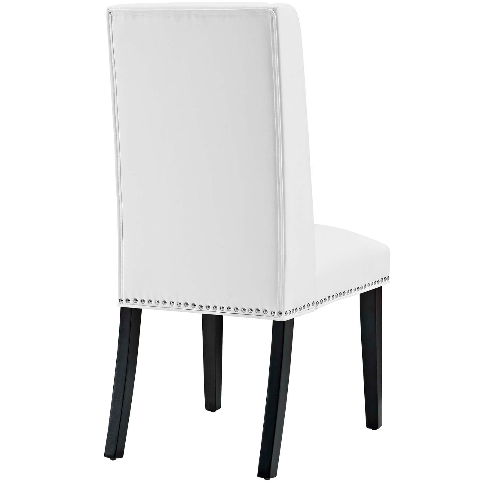 Modway Dining Chairs - Baron Dining Chair Vinyl Set of 2 White
