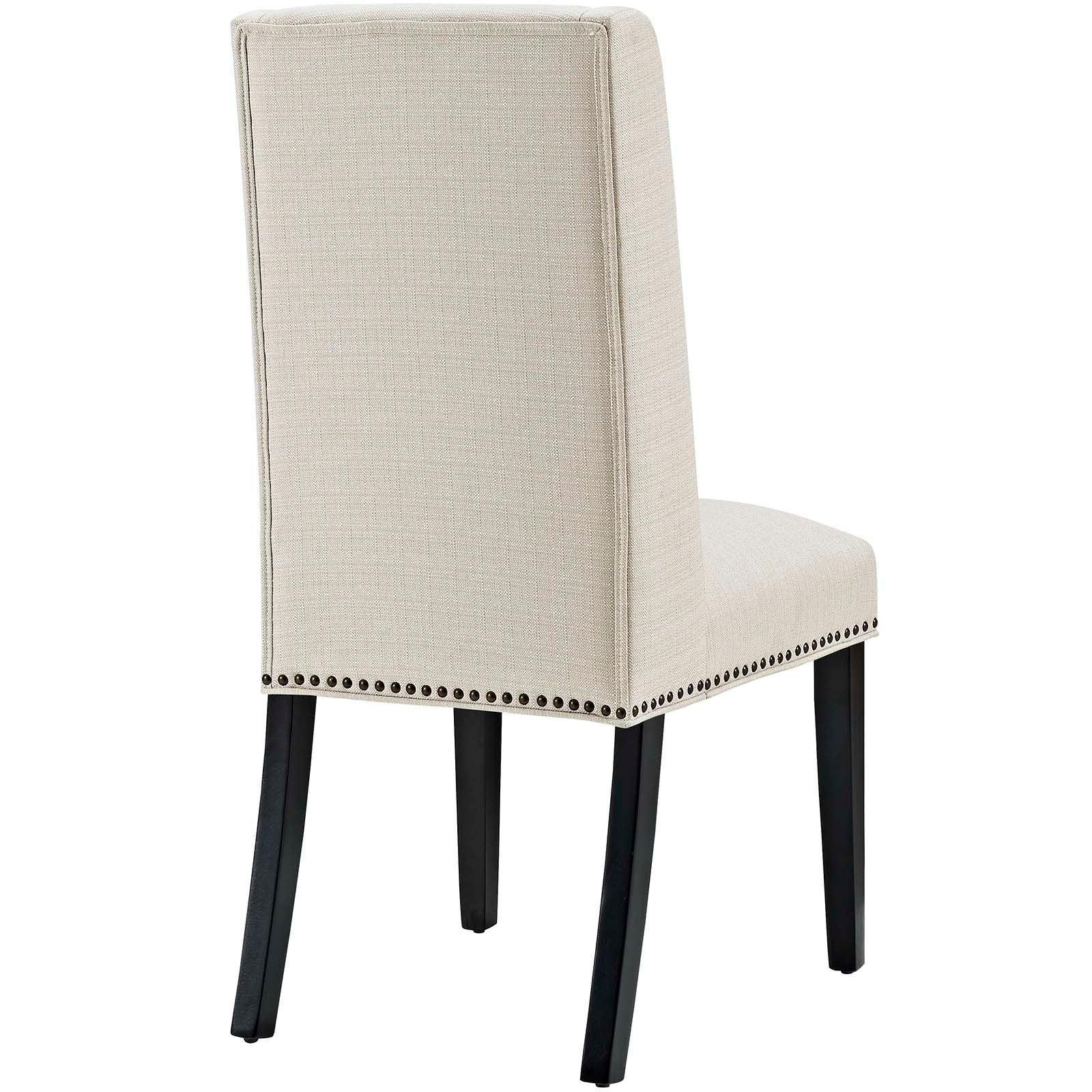 Modway Dining Chairs - Baron Dining Chair Fabric Beige (Set of 2)