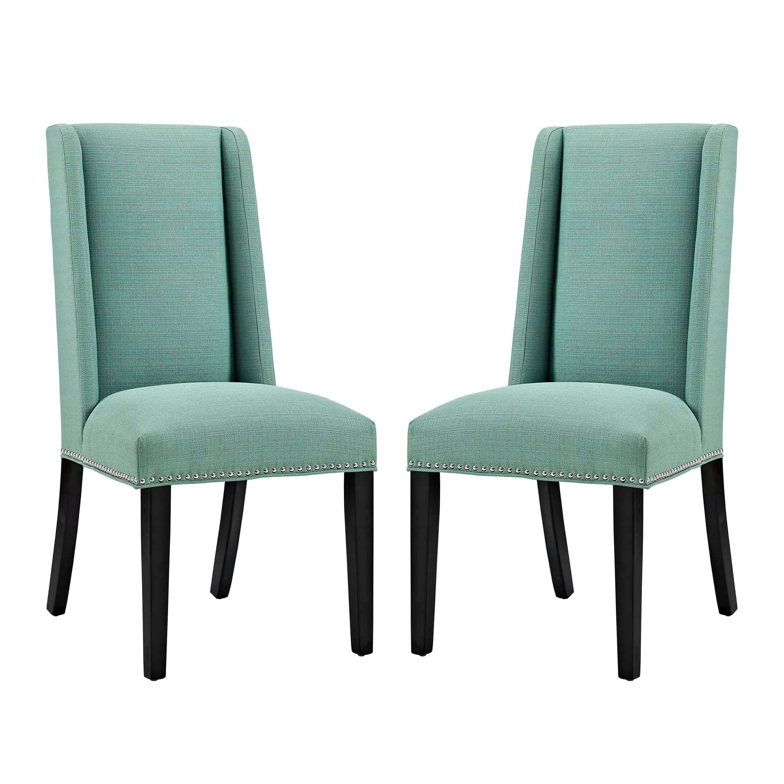 Modway Dining Chairs - Baron Dining Chair Fabric Set of 2 Laguna