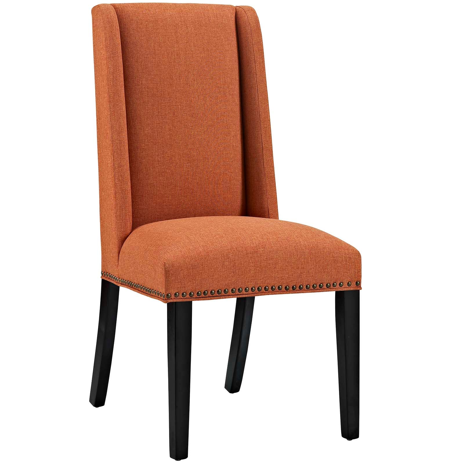 Modway Dining Chairs - Baron Dining Chair Fabric Set of 2 Orange