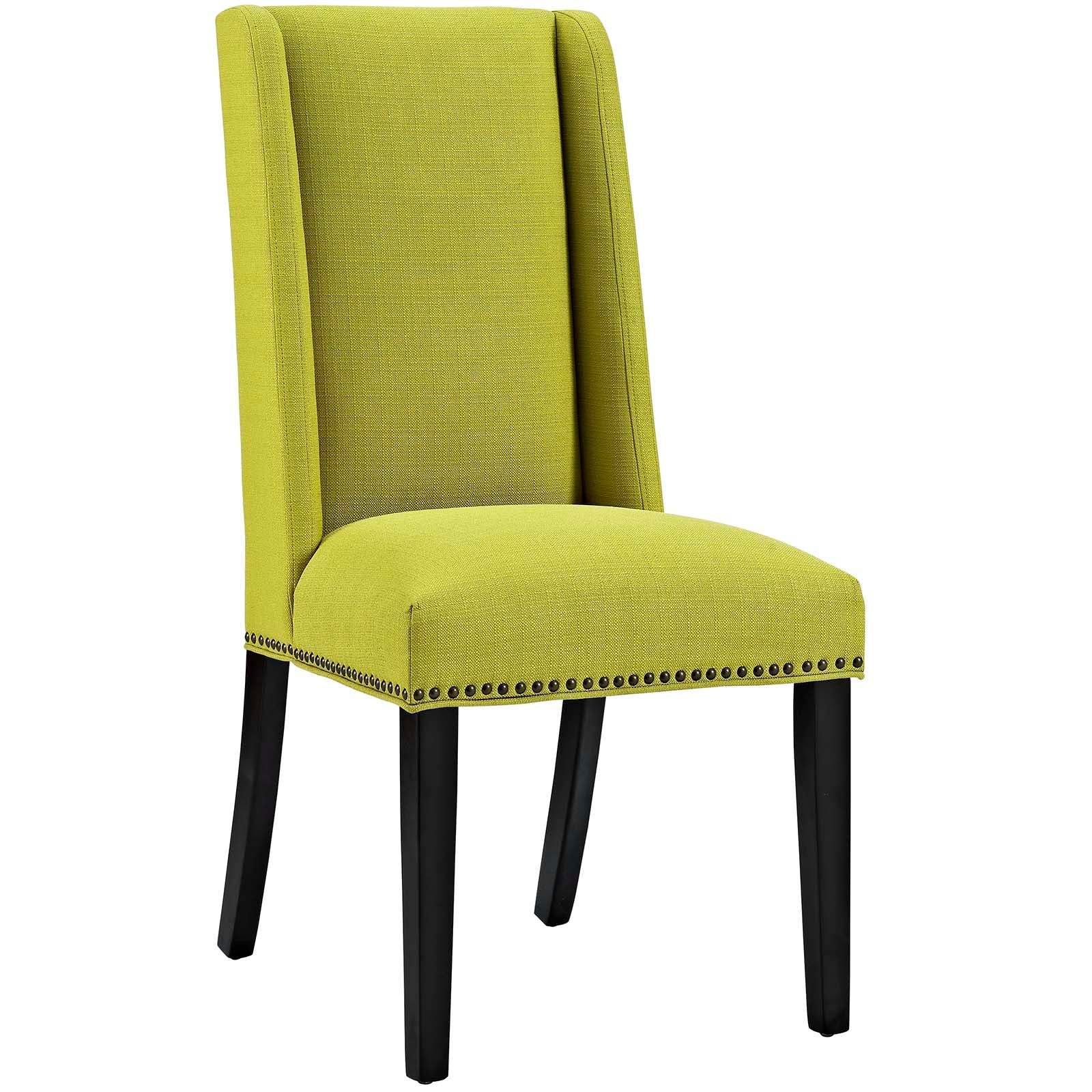 Modway Dining Chairs - Baron Dining Chair Fabric Set of 2 Wheatgrass