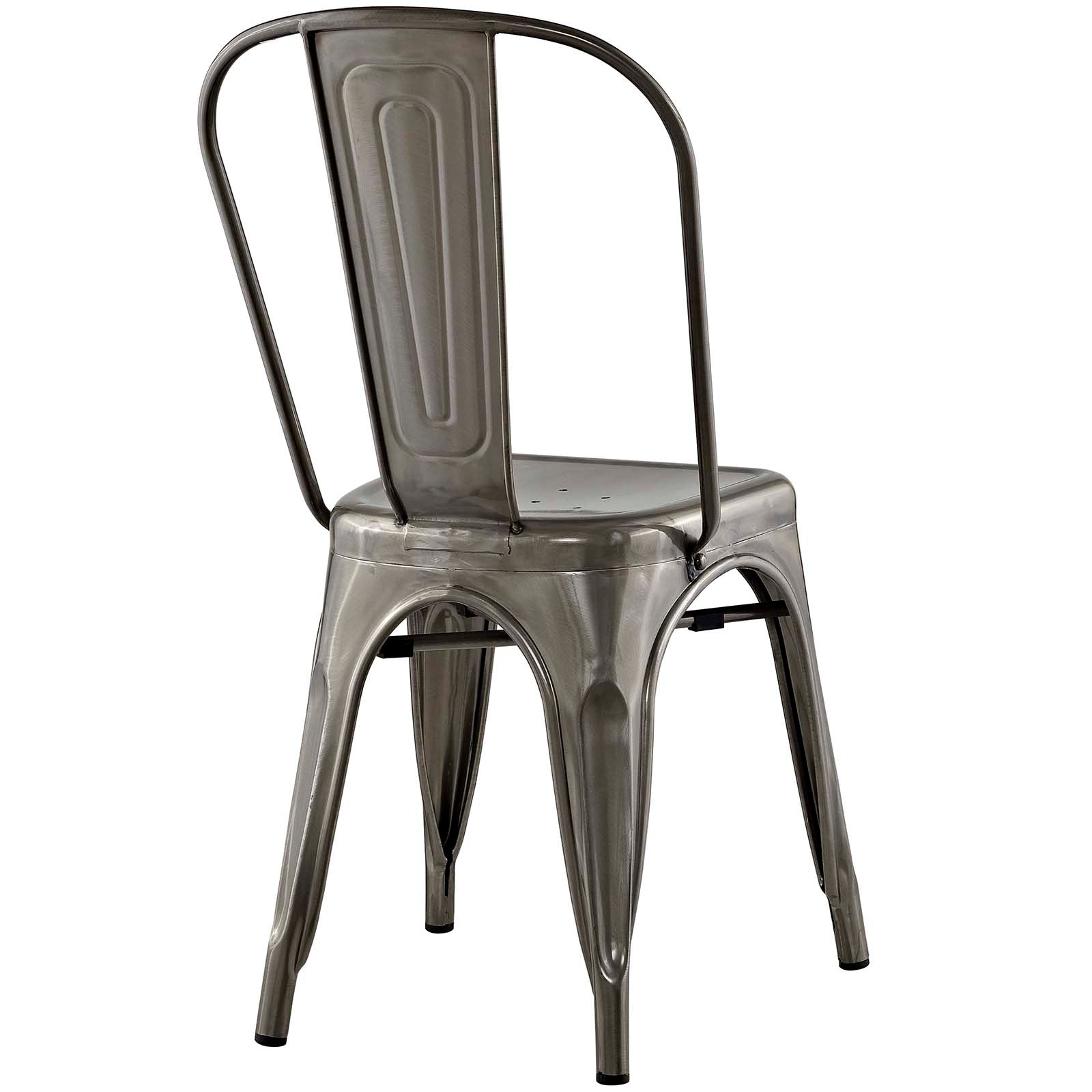 Modway Dining Chairs - Promenade 34" Dining Side Chair Gunmetal (Set of 2)