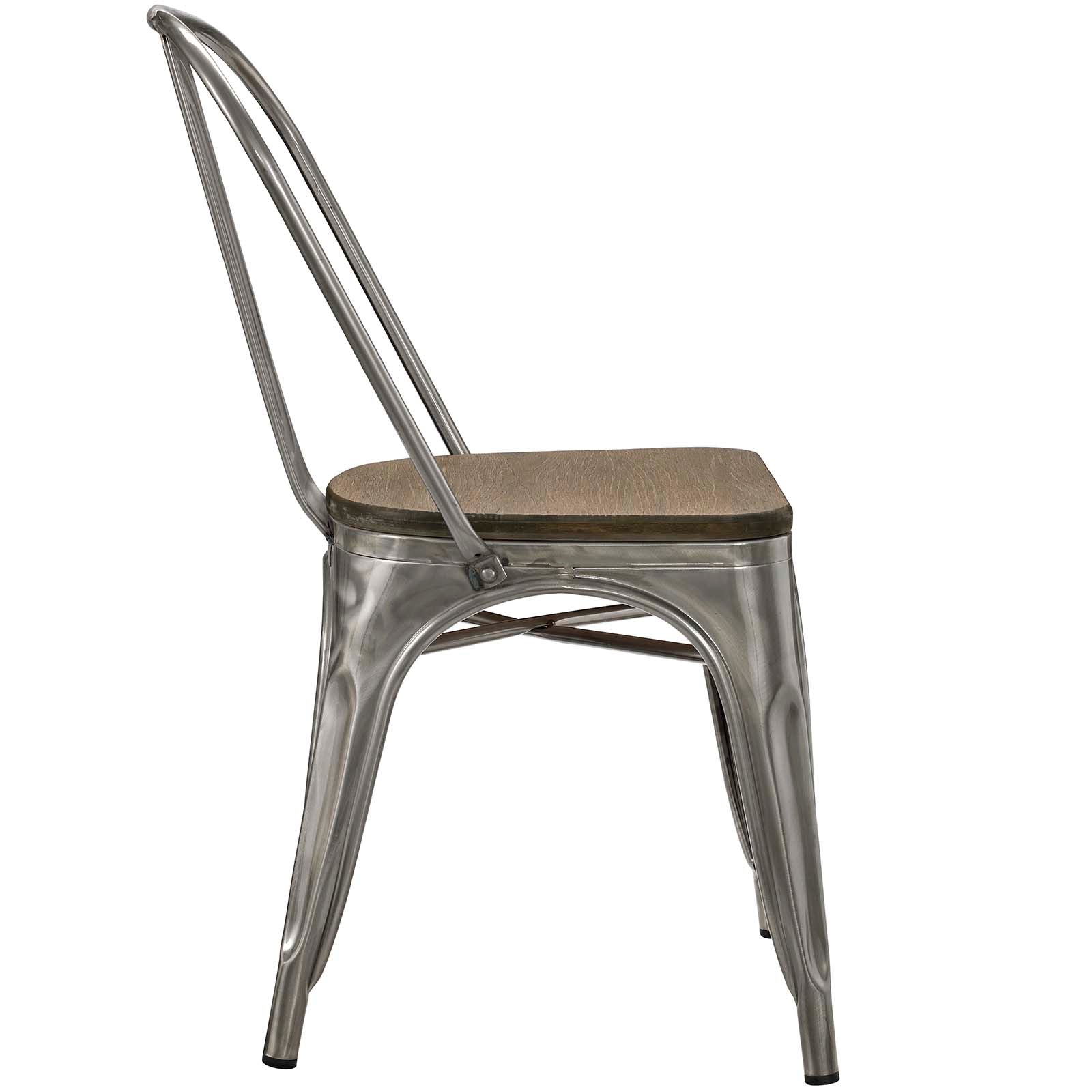 Modway Dining Chairs - Promenade Dining Side Chair Gunmetal (Set of 2)