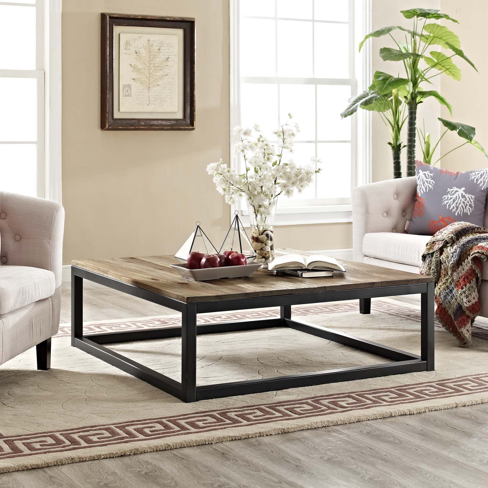 Modway Coffee Tables - Attune Large Coffee Table Brown