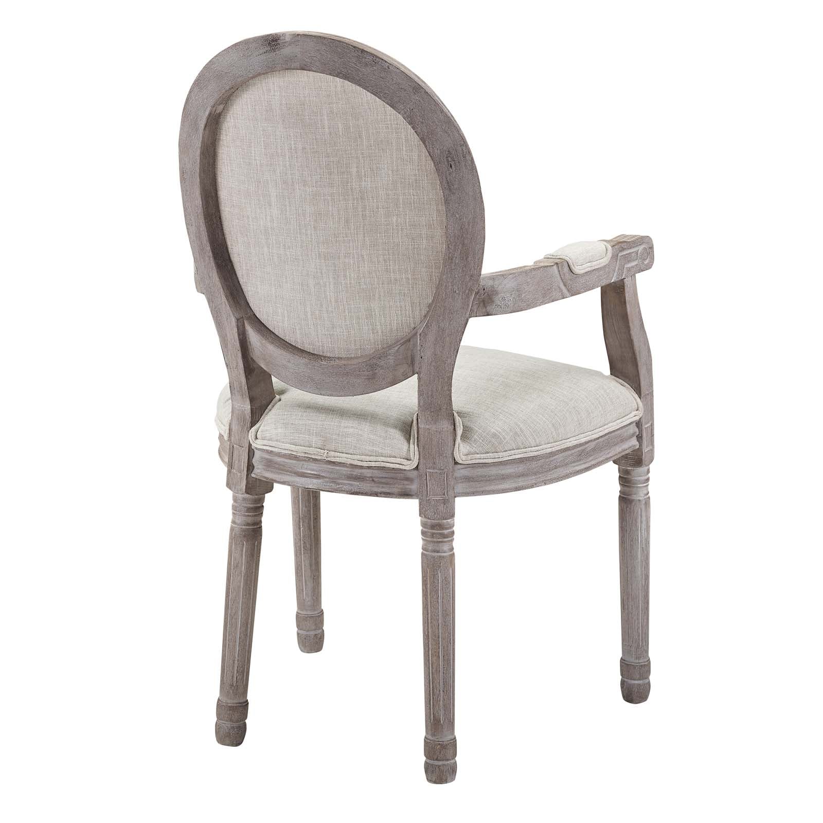 Modway Dining Chairs - Arise Vintage French Dining Armchair Beige