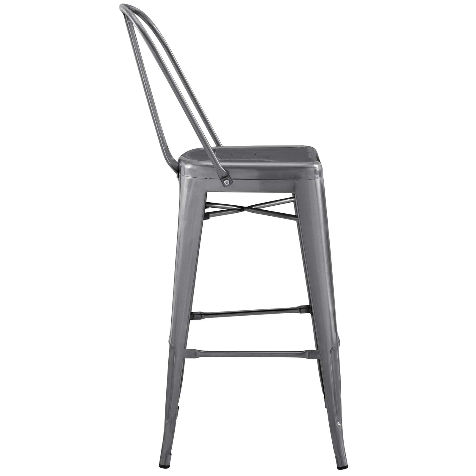 Modway Barstools - Promenade 19" Barstool Gunmetal