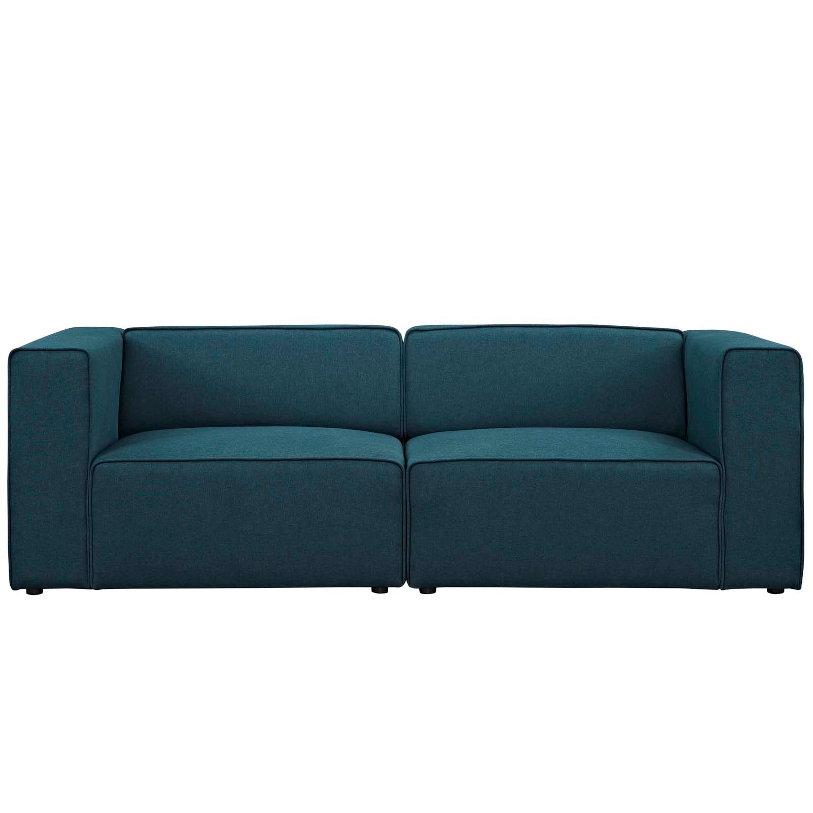 Modway Sectional Sofas - Mingle 2 Piece Upholstered Fabric Sectional Sofa Set