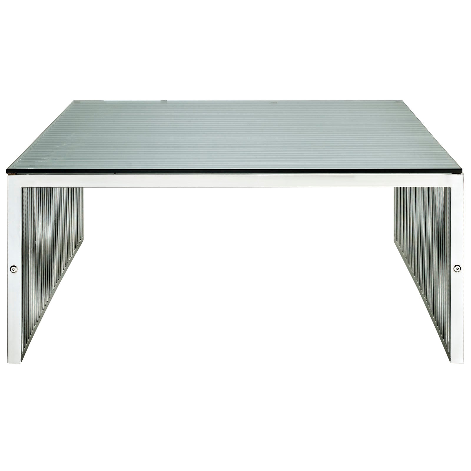 Modway Coffee Tables - Gridiron Coffee Table Silver