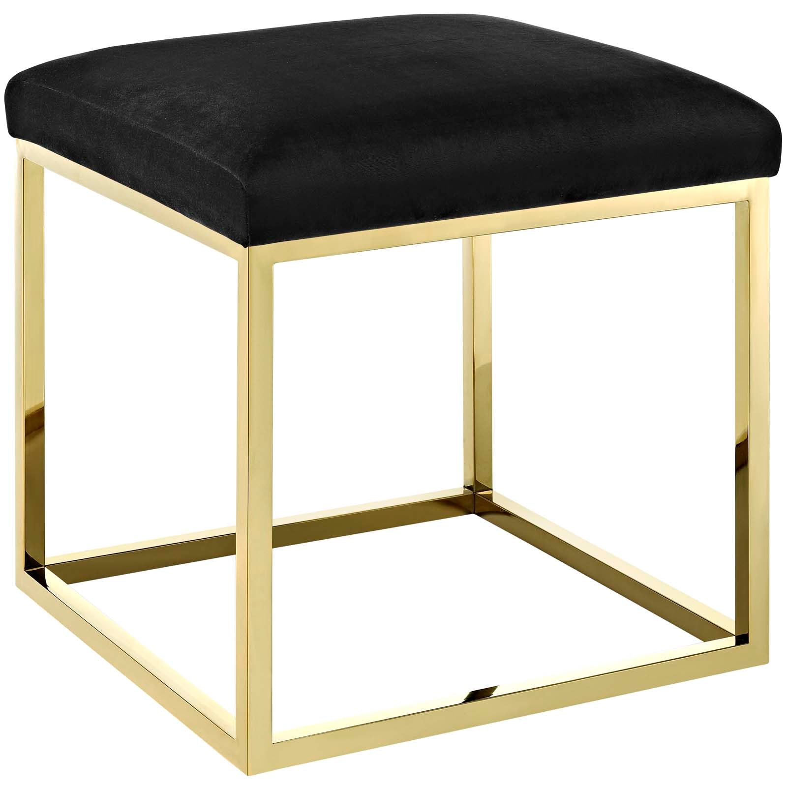 Modway Ottomans & Stools - Anticipate Ottoman Gold Black