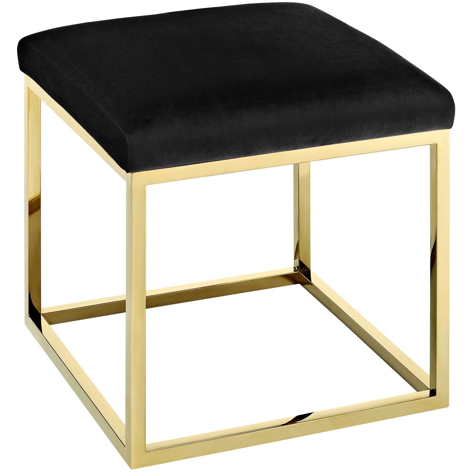 Modway Ottomans & Stools - Anticipate Ottoman Gold Black