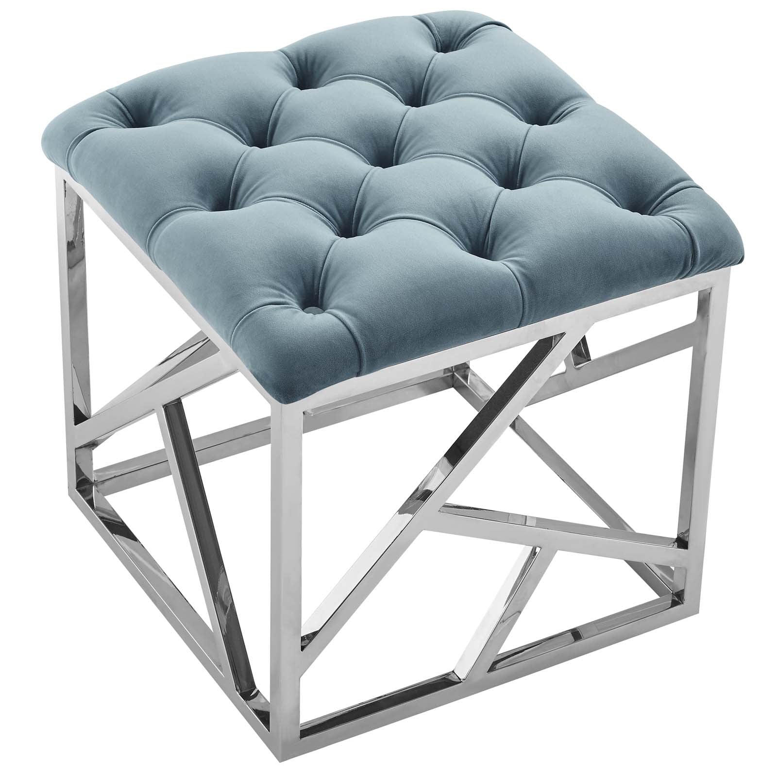 Modway Ottomans & Stools - Intersperse Ottoman Sea Blue