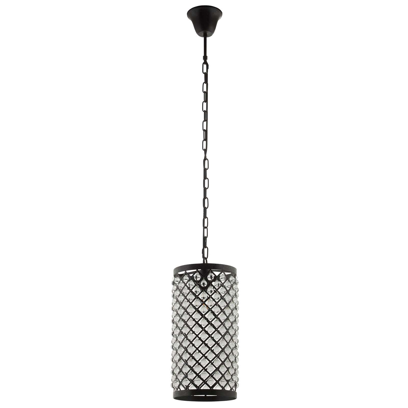 Modway Ceiling Lights - Reflect Glass and Metal Pendant Chandelier Black