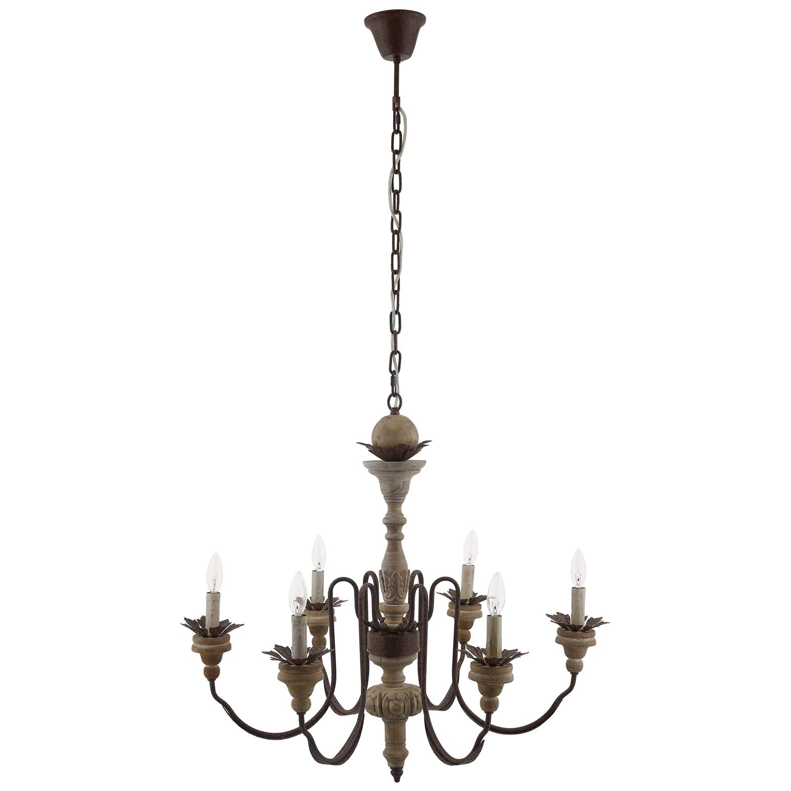 Modway Ceiling Lights - Bountiful Vintage French Pendant Ceiling Light Candelabra Chandelier Rustic