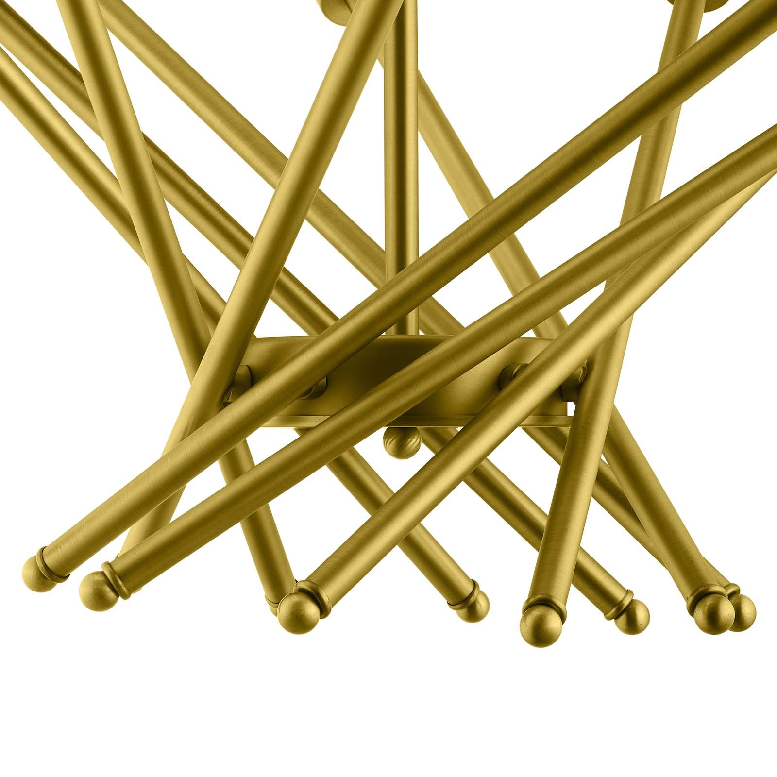 Modway Ceiling Lights - Cherish Brass Metal Pendant Light Brass