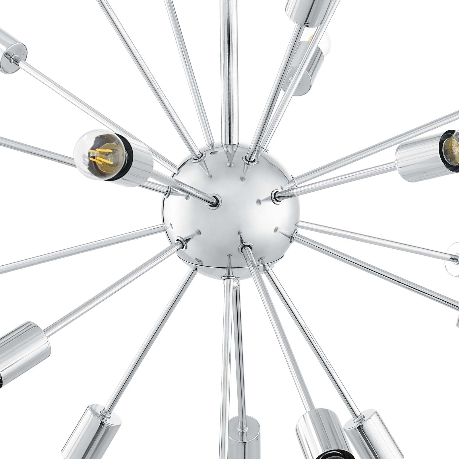 Modway Ceiling Lights - Volley Pendant Chandelier Chrome