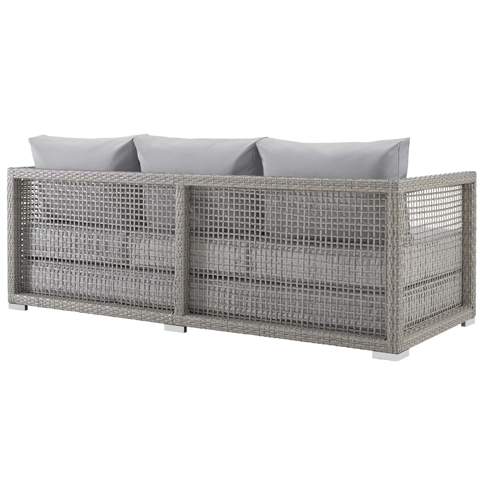 Modway Outdoor Sofas - Aura Outdoor Patio Wicker Rattan Sofa