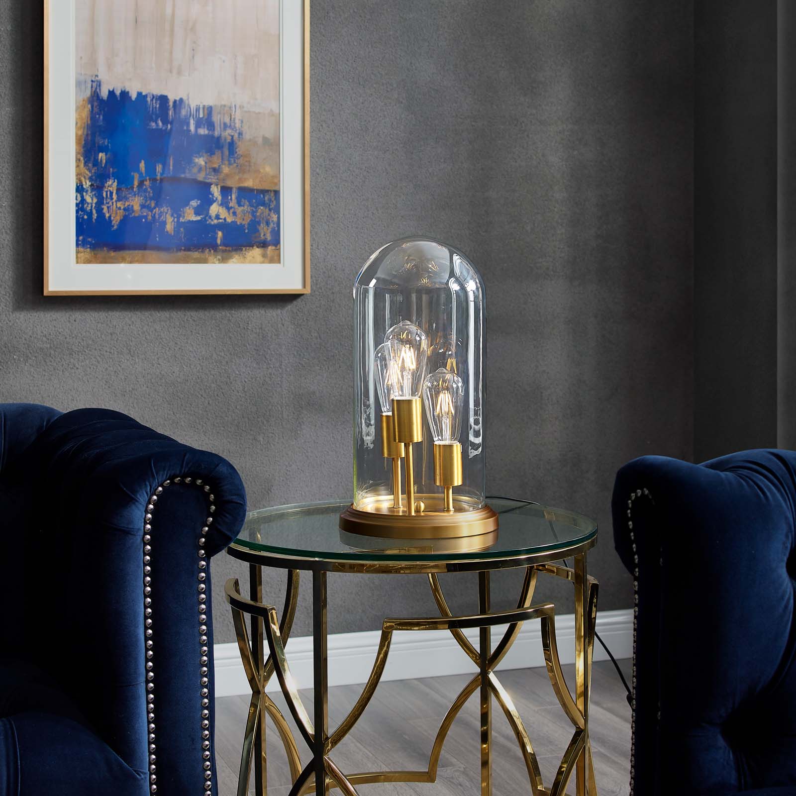 Modway Table Lamps - Admiration Cloche Table Lamp Clear