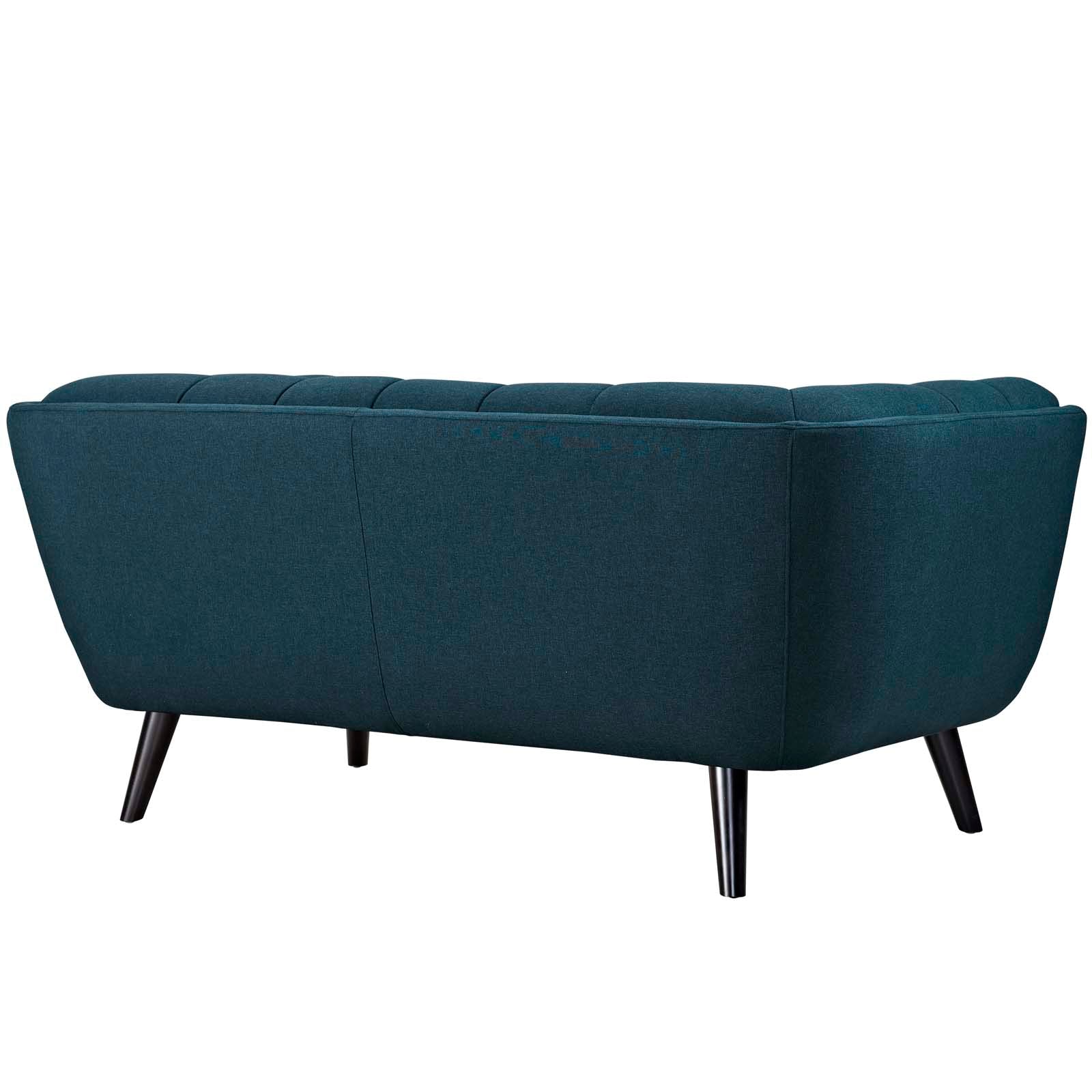 Modway Living Room Sets - Bestow 2 Piece Upholstered Fabric Loveseat and Armchair Set Blue