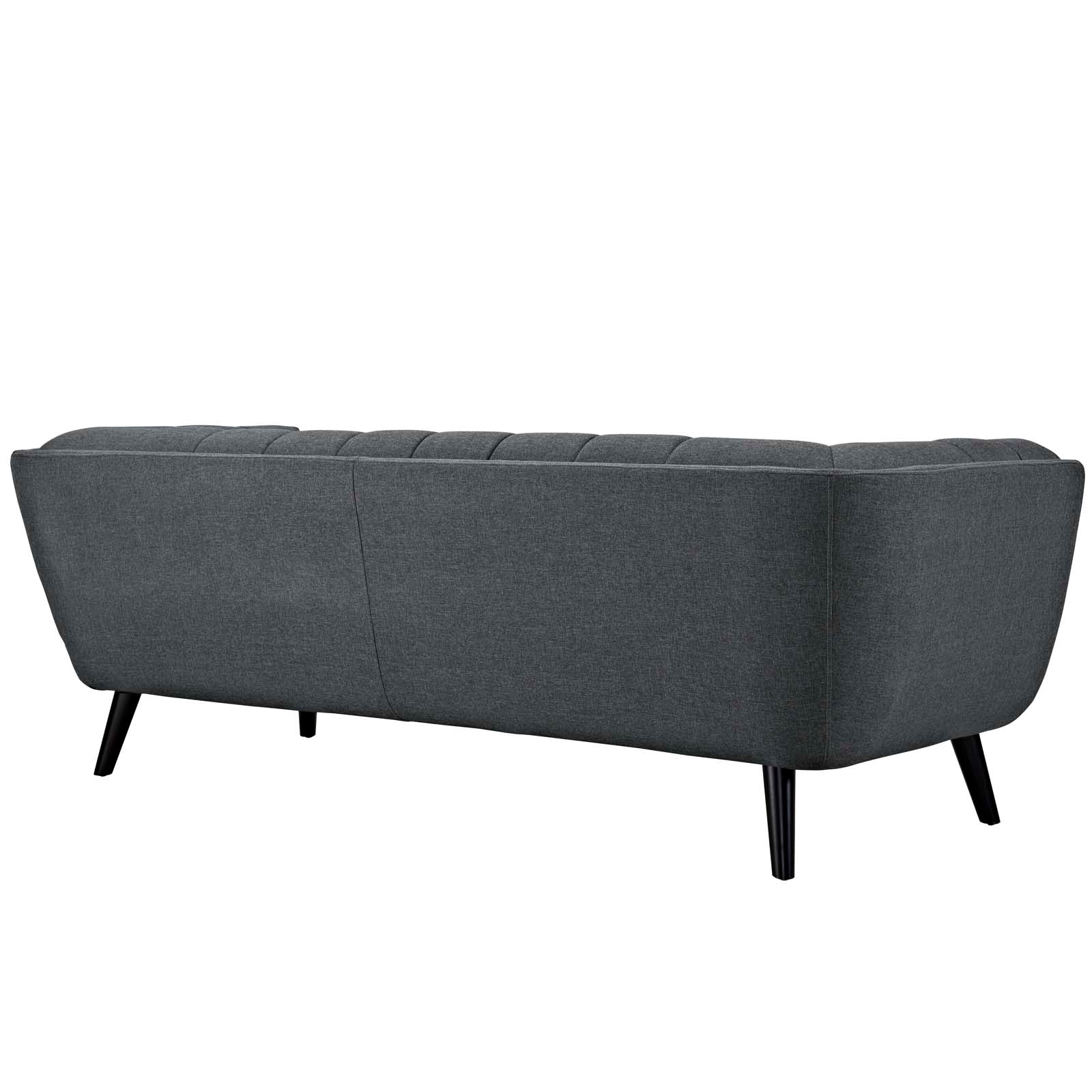 Modway Living Room Sets - Bestow 2 Piece Upholstered Fabric Sofa and Armchair Set Gray