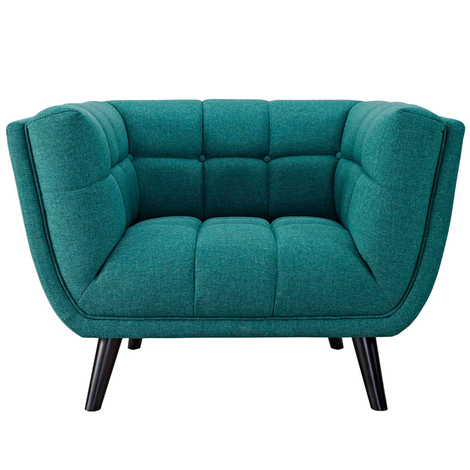 Modway Living Room Sets - Bestow 2 Piece Upholstered Fabric Armchair Set Teal