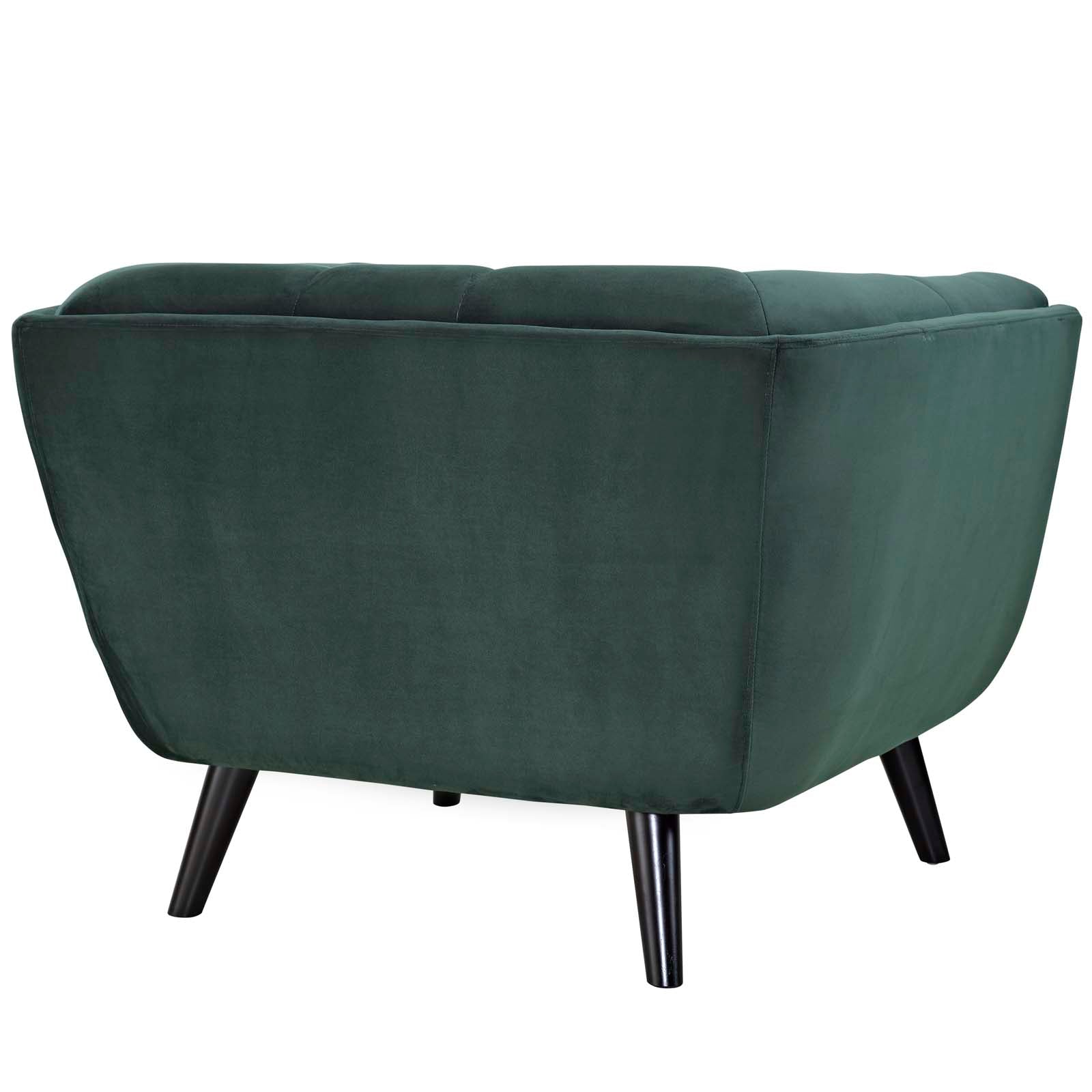 Modway Living Room Sets - Bestow 2 Piece Performance Velvet Armchair Set Green
