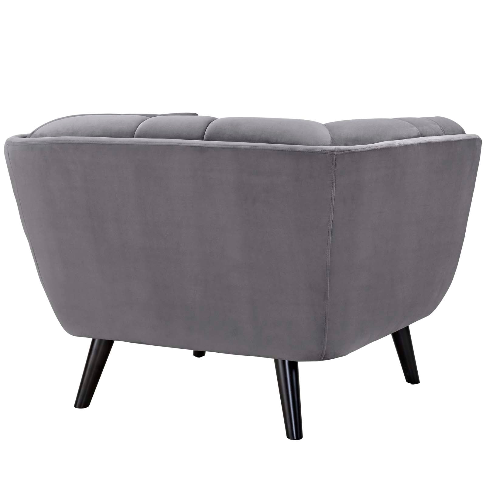 Modway Living Room Sets - Bestow 2 Piece Performance Velvet Armchair Set Gray
