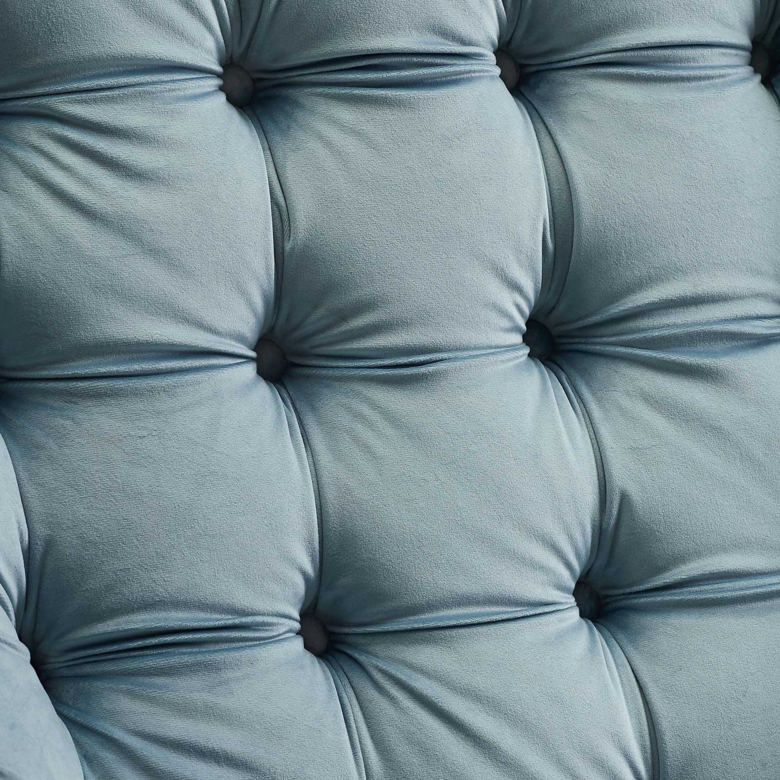 Modway Accent Chairs - Suggest Button Tufted Performance Velvet Lounge Chair Light Blue