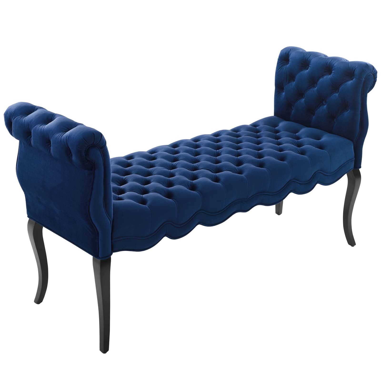 Modway Benches - Adelia Chesterfield Bench Navy