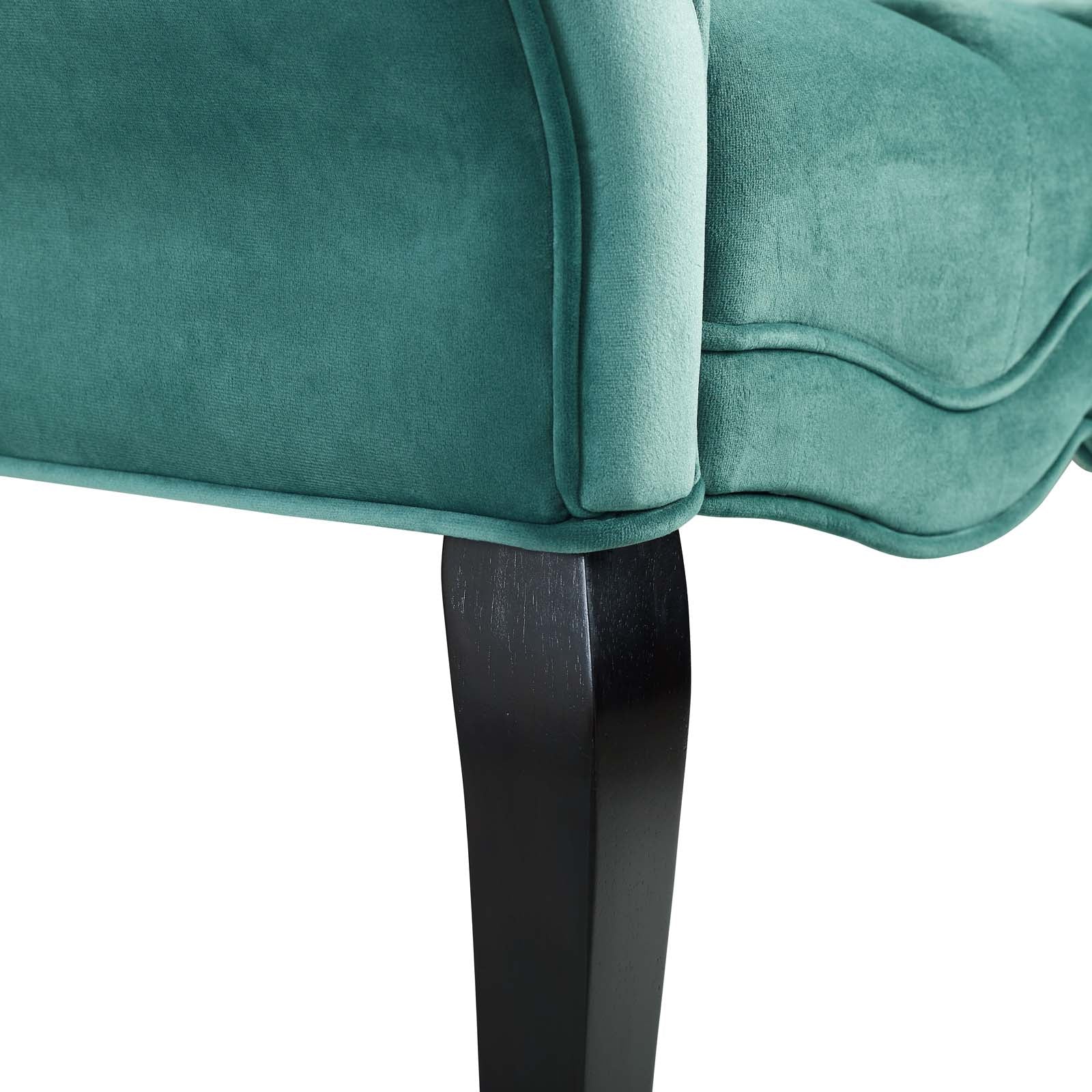 Modway Benches - Adelia Chesterfield Style Button Tufted Performance Velvet Bench Teal