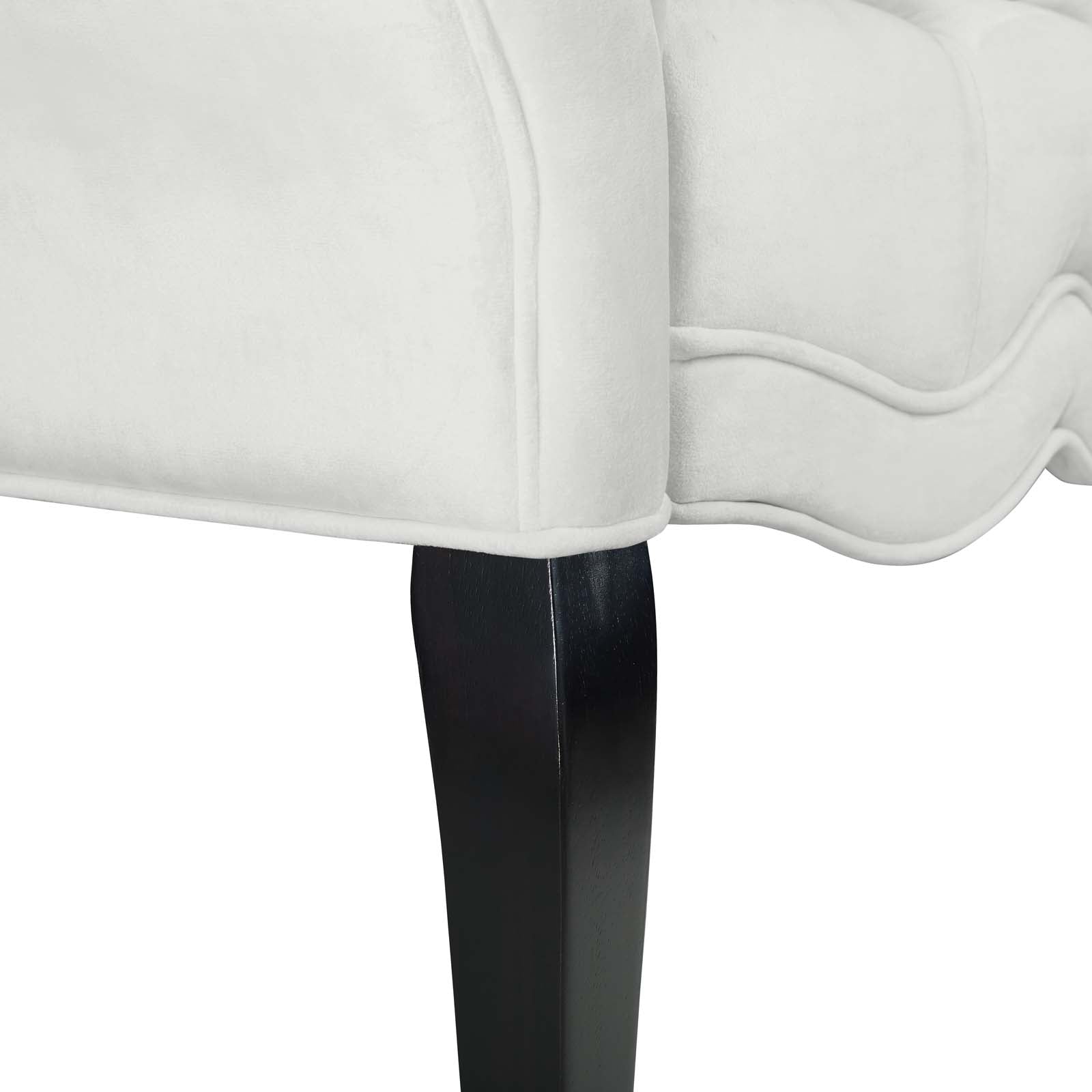 Modway Benches - Adelia Chesterfield Style Button Tufted Performance Velvet Bench White