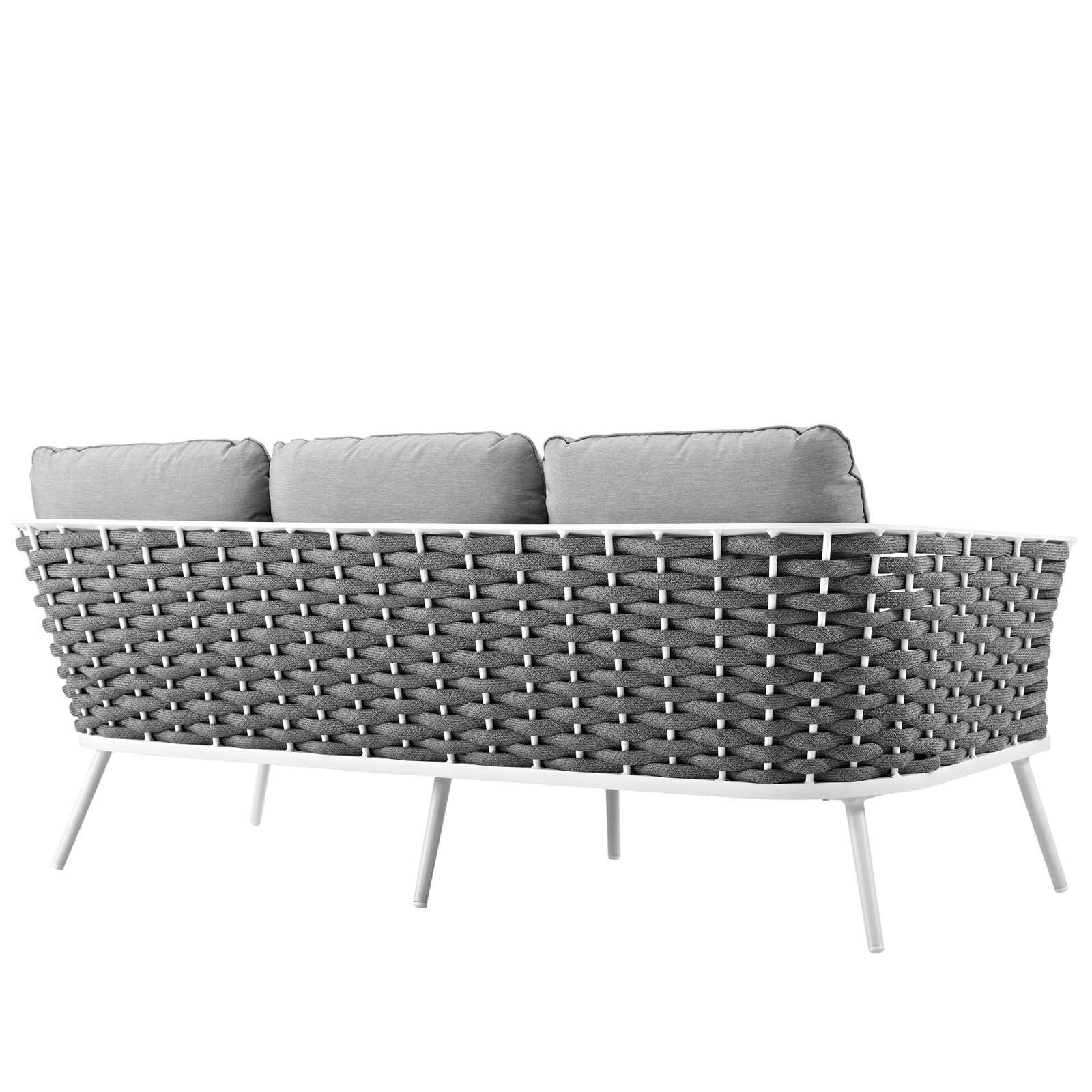 Modway Outdoor Sofas - Stance Outdoor Sofa White & Gray