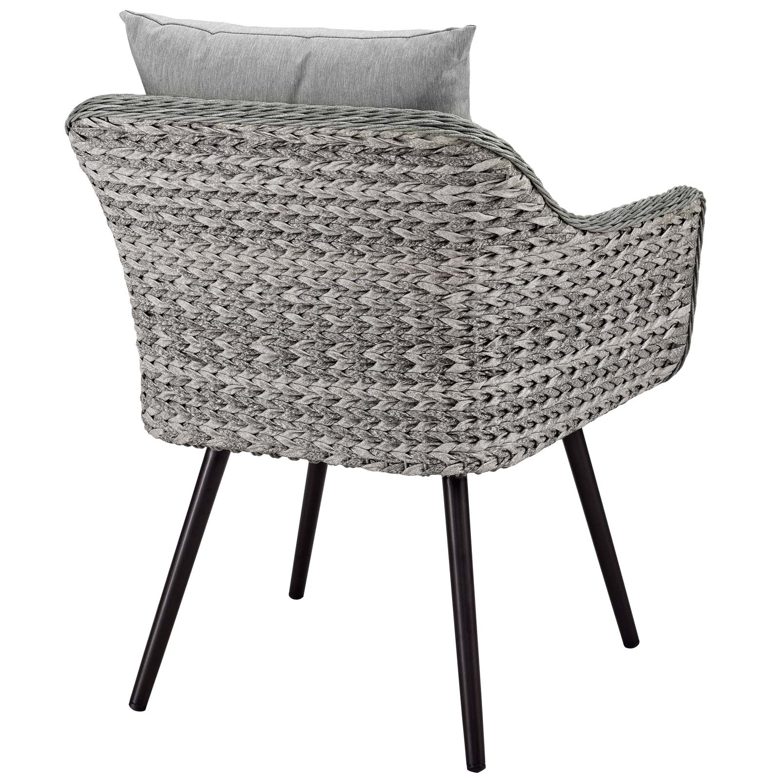 Modway Outdoor Chairs - Endeavor Outdoor Armchair Gray