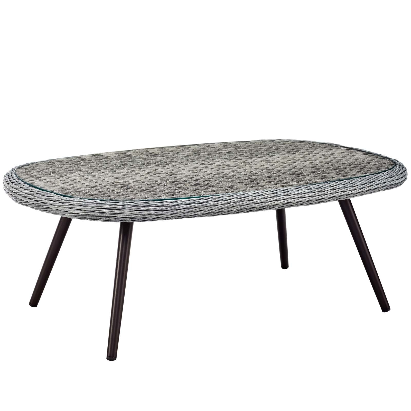 Modway Outdoor Coffee Tables - Endeavor Outdoor Coffee Table Gray