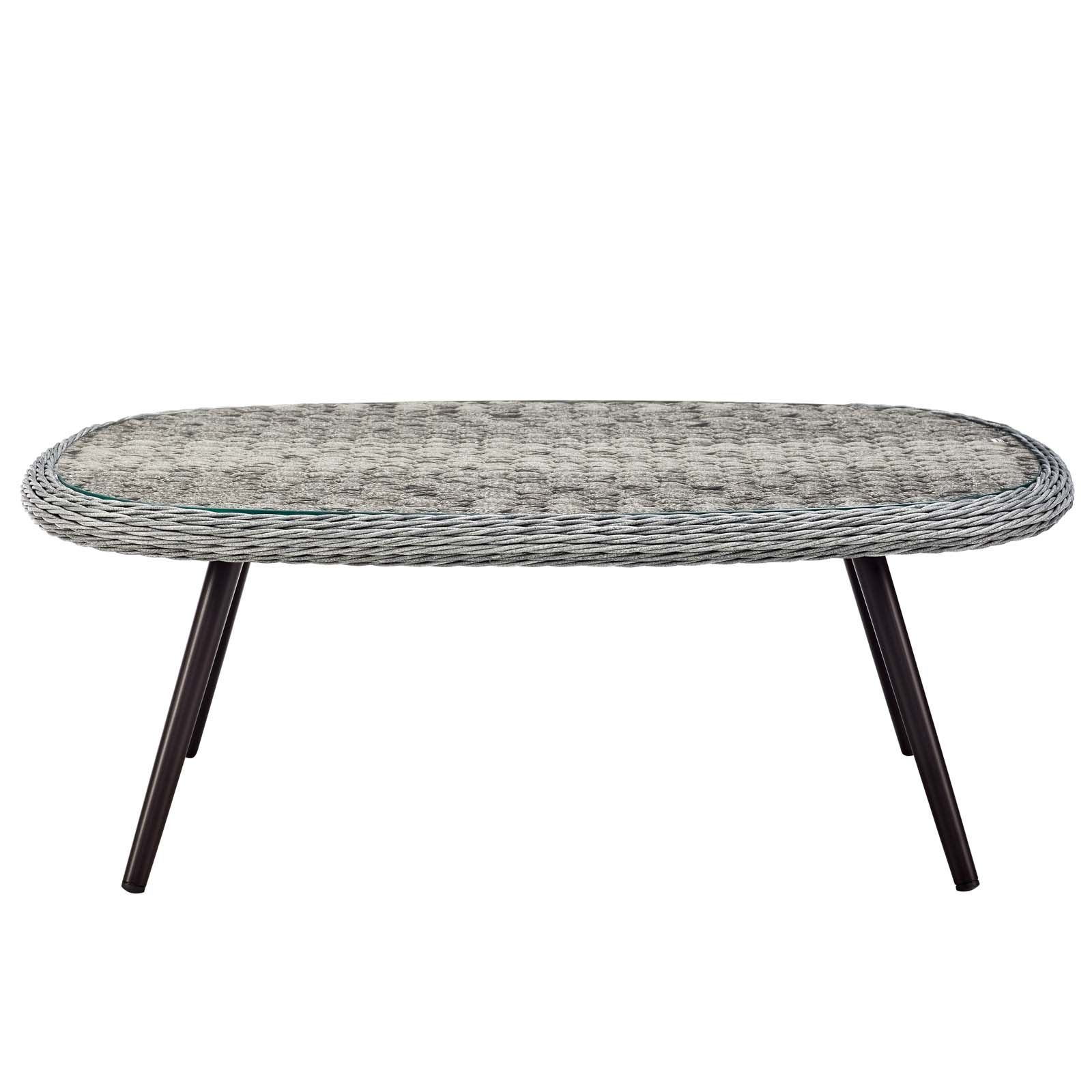 Modway Outdoor Coffee Tables - Endeavor Outdoor Coffee Table Gray