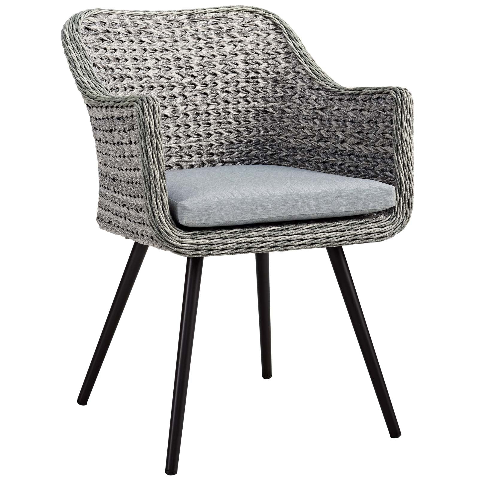 Modway Outdoor Chairs - Endeavor Dining Chair Gray