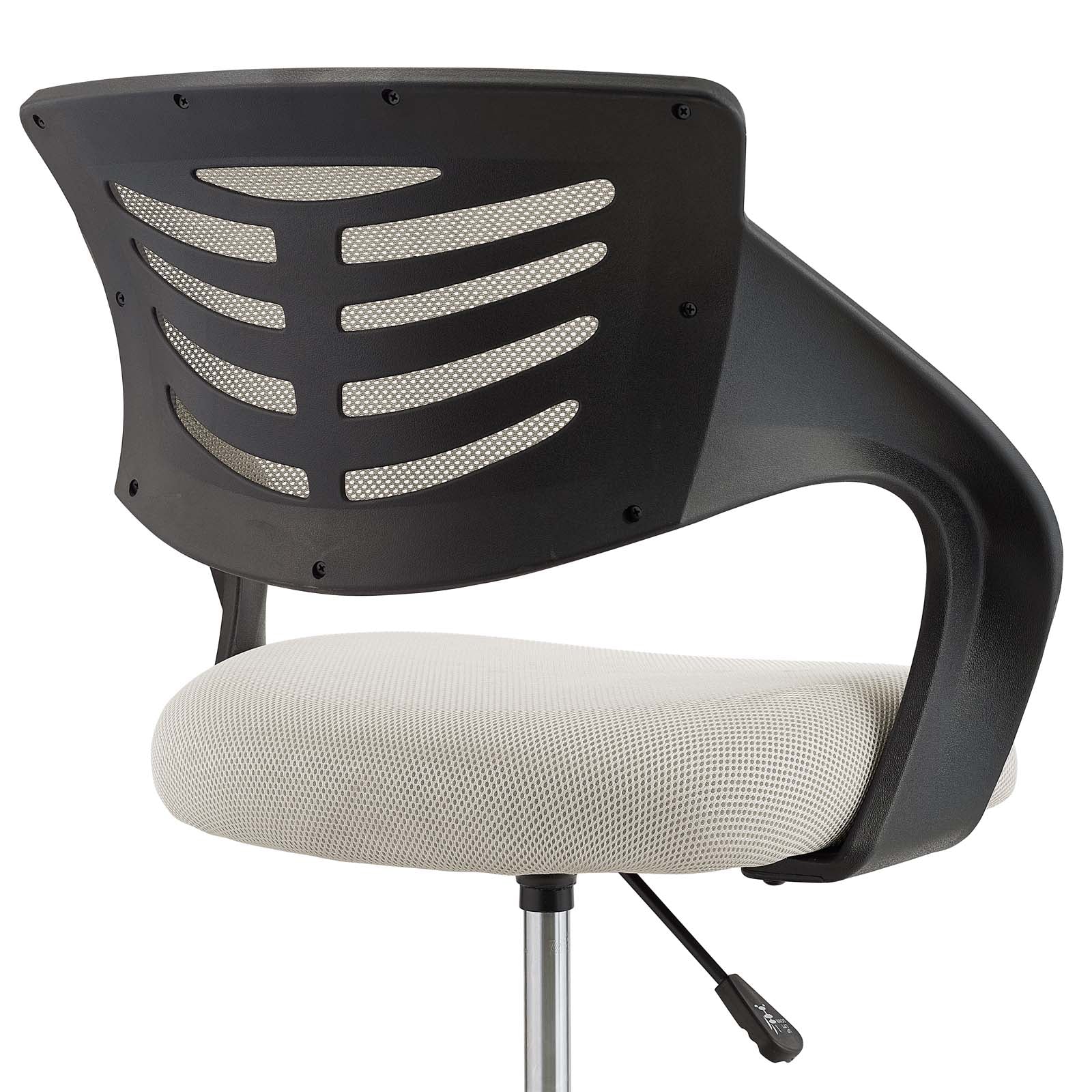 Modway Task Chairs - Thrive Mesh Drafting Chair Gray