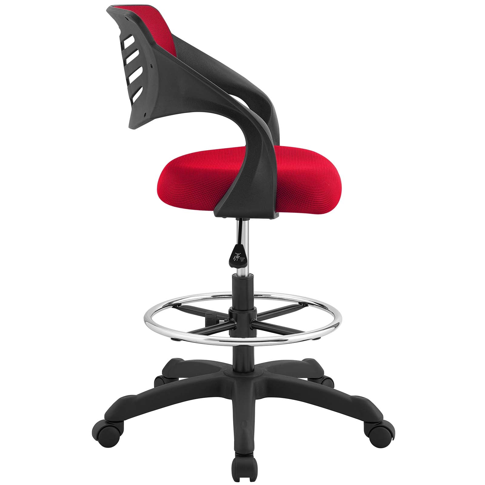 Modway Task Chairs - Thrive Mesh Drafting Chair Red