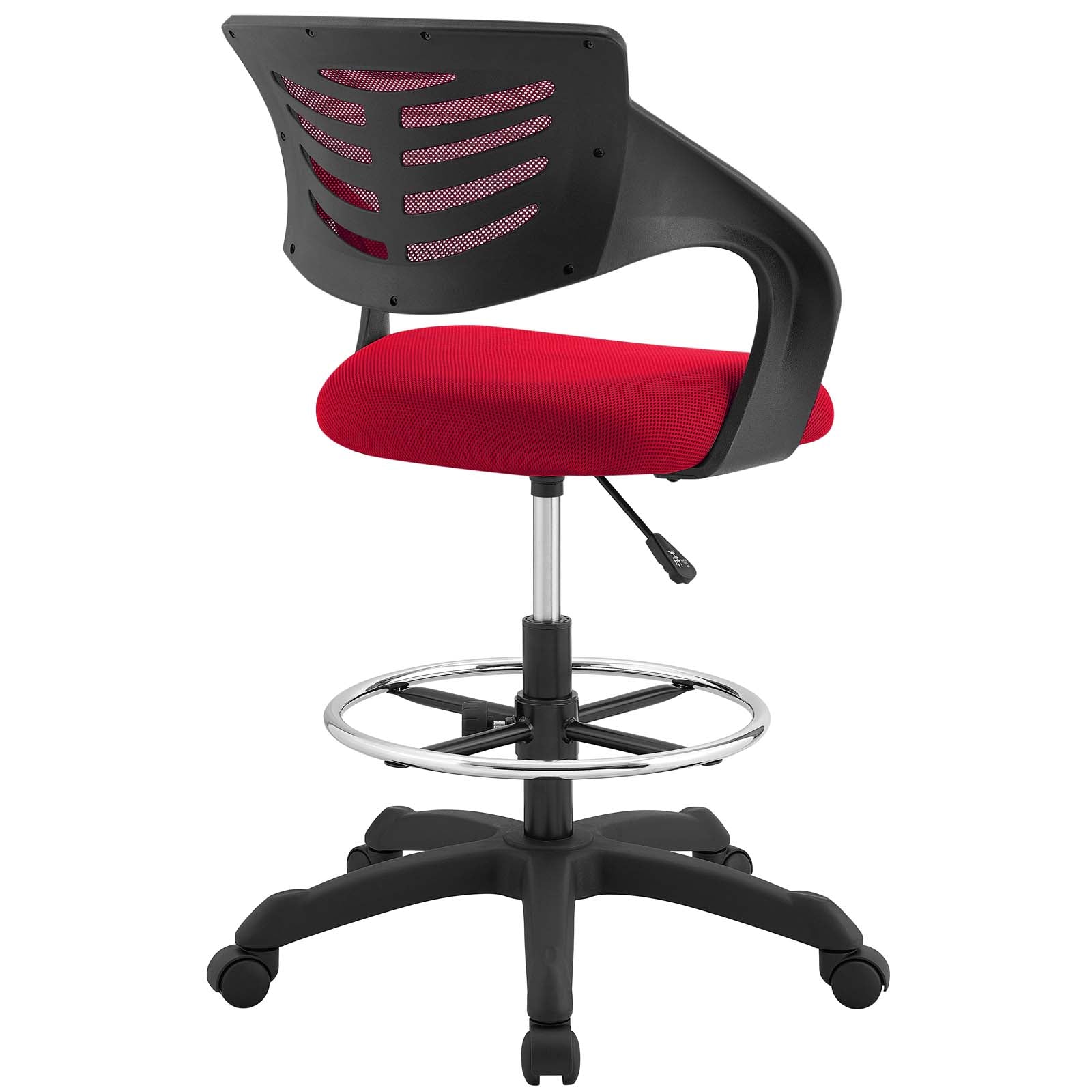 Modway Task Chairs - Thrive Mesh Drafting Chair Red