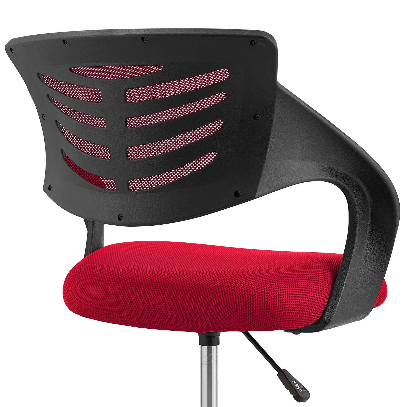 Modway Task Chairs - Thrive Mesh Drafting Chair Red