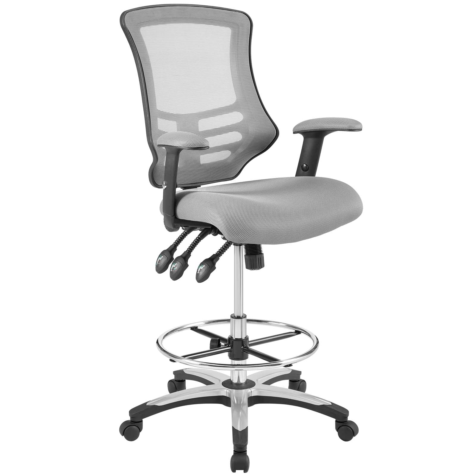 Modway Task Chairs - Calibrate Mesh Drafting Chair Gray