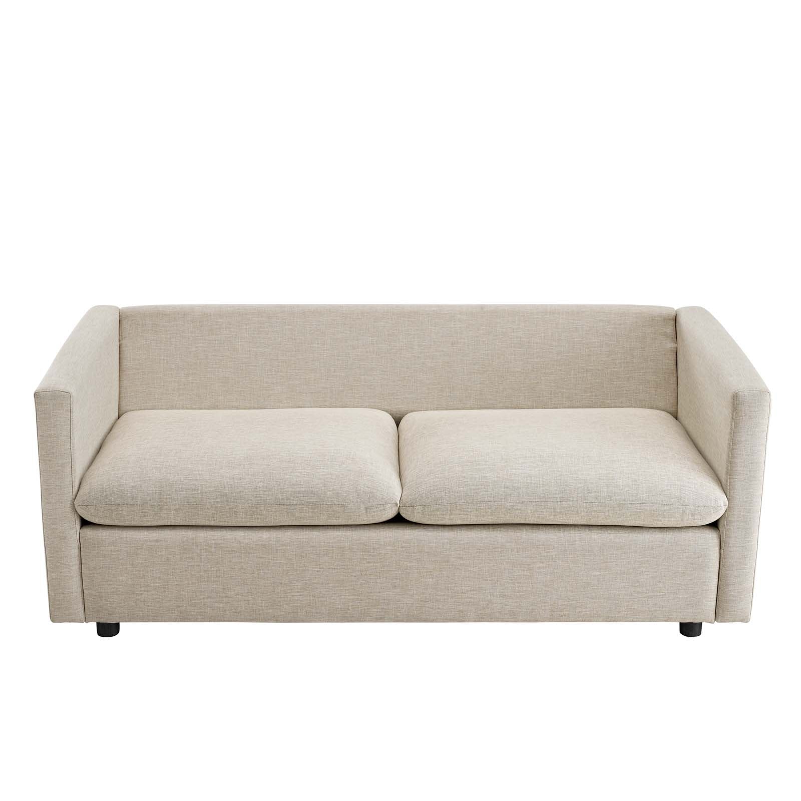 Modway Sofas & Couches - Activate Upholstered Fabric Sofa Beige