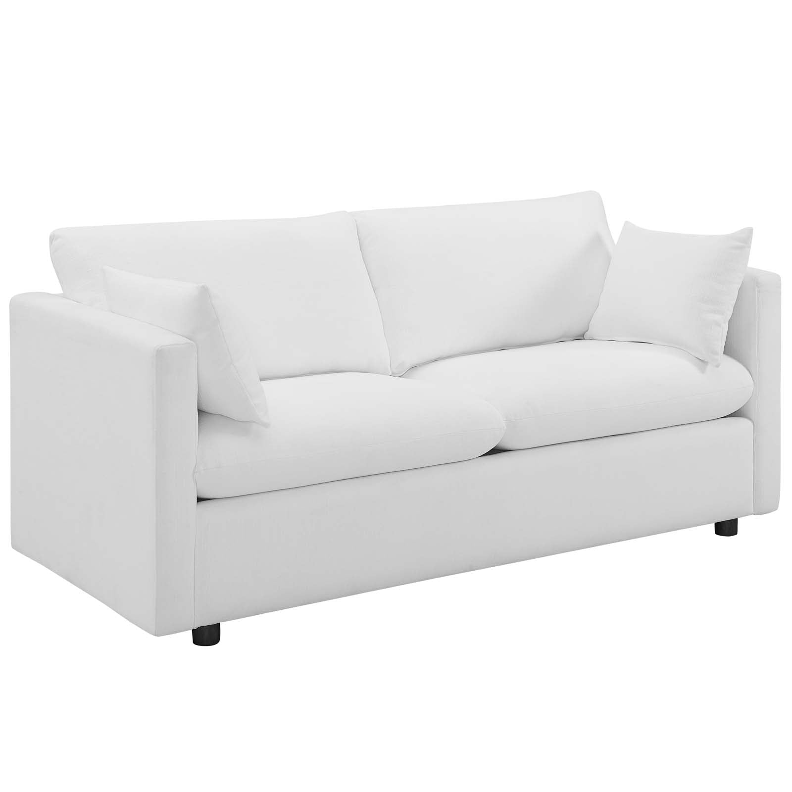 Modway Sofas & Couches - Activate Fabric Sofa White