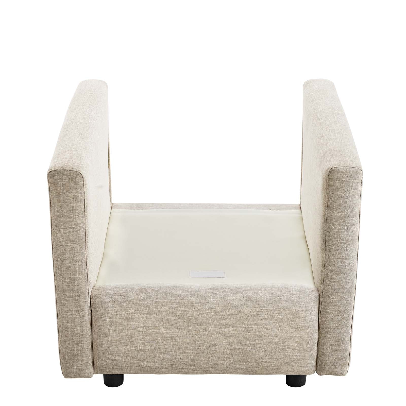 Modway Chairs - Activate Upholstered Fabric Armchair Beige