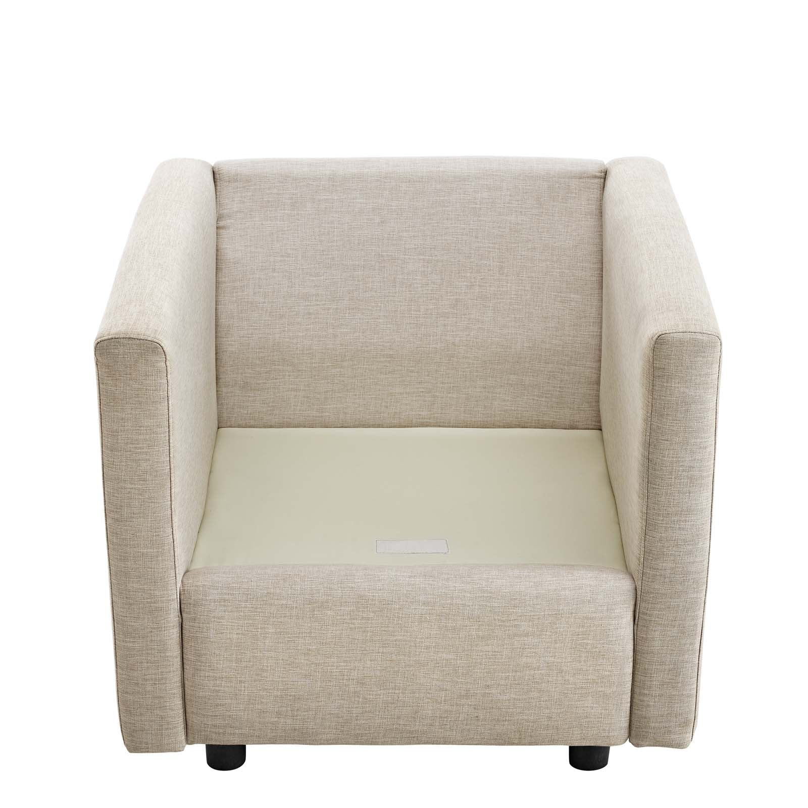 Modway Chairs - Activate Upholstered Fabric Armchair Beige